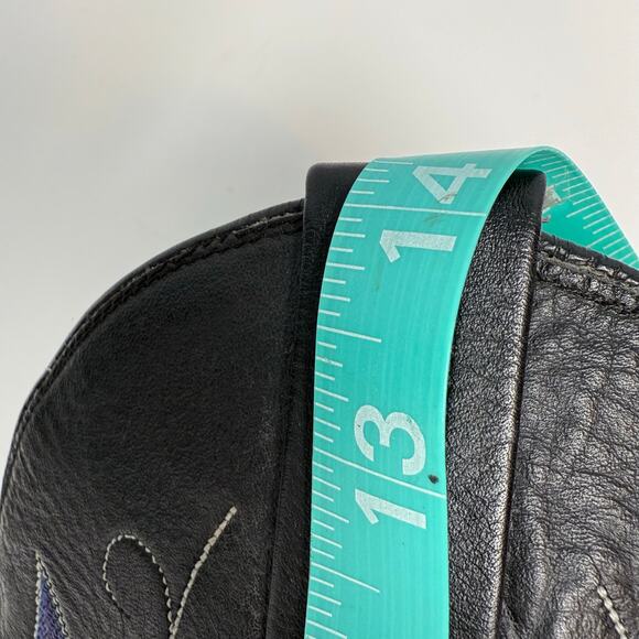 Panhandle Slim Western Boots Men's 8.5 B Black Brown Snakeskin Cowboy Boots - Picture 15 of 15